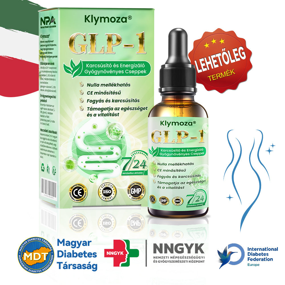 💥A Magyar Orvosi Kamara hivatalos ajánlásával 💥 | Klymoza® GLP-1 Karcsúsító és Energizáló Gyógynövényes Cseppek